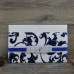 Half Fold Invitation Card with Blue Foiling Pocket Wedding Card with Glitter Paper Tape 